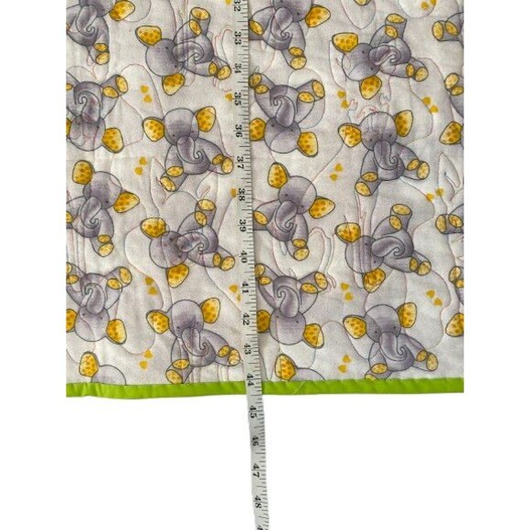 Dog Quilt Handmade Multiple Breeds Frenchies Reversible Elephants 36 X 44.50 - Picture 11 of 12